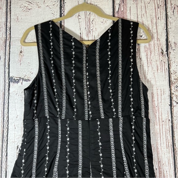 VTG Rabbit Rabbit Rabbit Designs Ruffle Floral Embroidered Fit & Flare Dress 12 - Picture 8 of 14